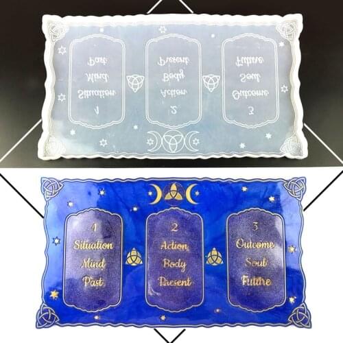 Tarot Board Resin Mold for Holding My Favorite Card DIY Epoxy Craft Silicone Mould