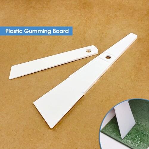 OWDEN Leather Craft Tools White Plastic Gumming Board Smear Glue Scraper Smear Glue Tools DIY Gumming Easily