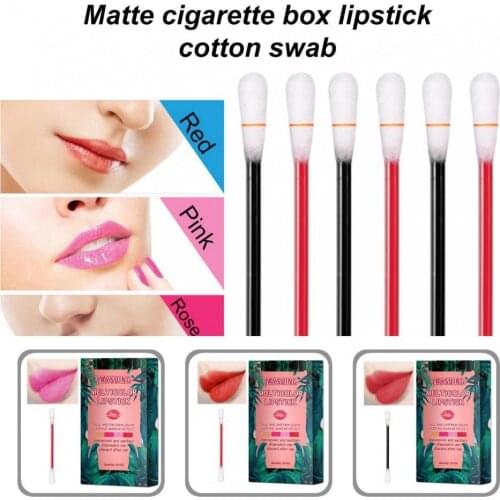 Delicate Convenient Cotton Swab Makeup Cosmetics Lip Gloss for Dating