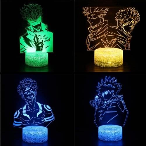 3D Night Light Tokyo Ghoul Decoration Household Anime Childrens Gift Birthday Gift Bedside Table Lamp Usb Color Lamp Table Lamp