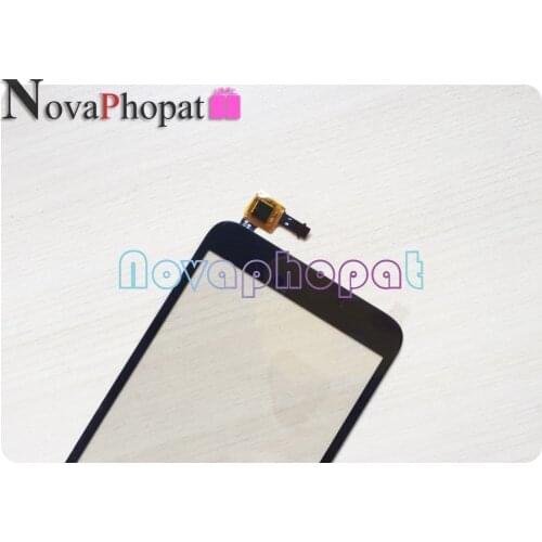 Novaphopat 5.3inch Black For Alcatel 1C 5009D 5009 5003 5003D 5033 5033D Touch Screen Digitizer Glass Sensor Panel ; 5pcs/lot