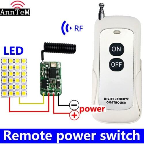 Wireless Remote Control Switch 433mhz rf Transmitter Receiver kit 3.7v 4.5v 6v 9v 12v Battery Power Mini Small Controller Module