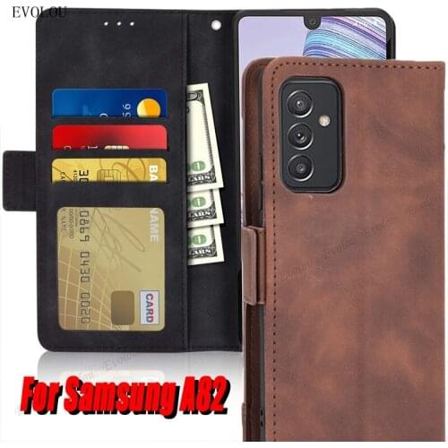 Retro Multi-Card Slot Leather Case For Samsung Galaxy A82 A22 5G Magnetic Flip Wallet Case For Samsung Quantum 2 A22 4G Cover