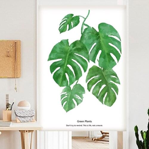 New digital Cotton and linen printed Tropical plants shading curtains curtains Curtains for living room bedroom curtains