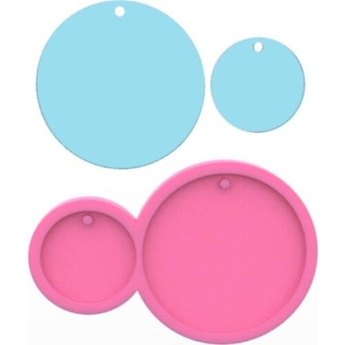 Different size circles mold Silicone Molds DIY epoxy mould silicon Resin Crafting molds keychains Moulds Z19
