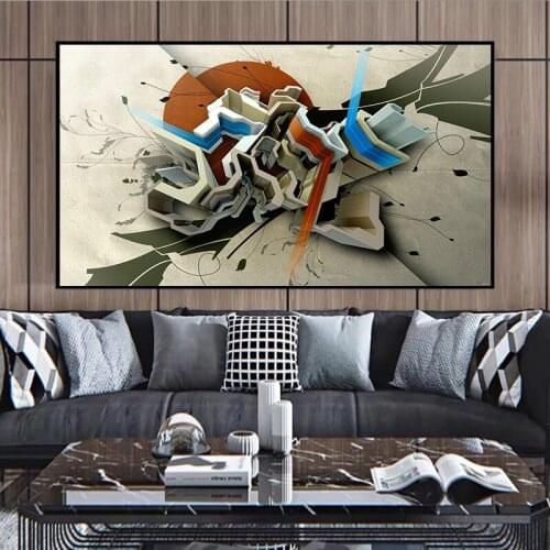 Modern Printing Color Canvas Painting Geometric Wall Art Picture Cuadros Living Room Canvas Painting Interior Home Decoration