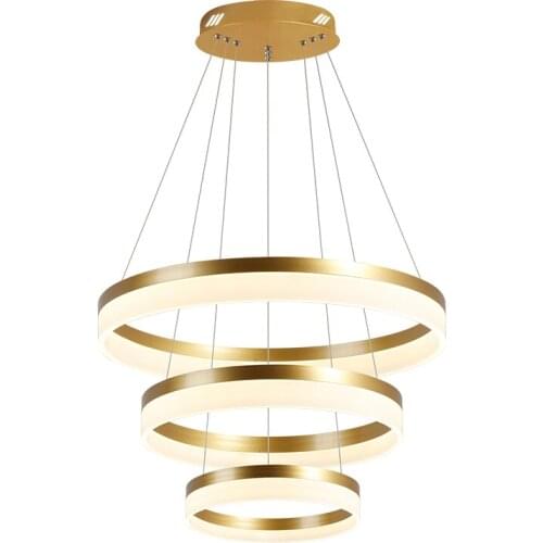 Led modeling living room art light circular simple restaurant lights bedroom creative exhibition hall custom acrylic chandeliers