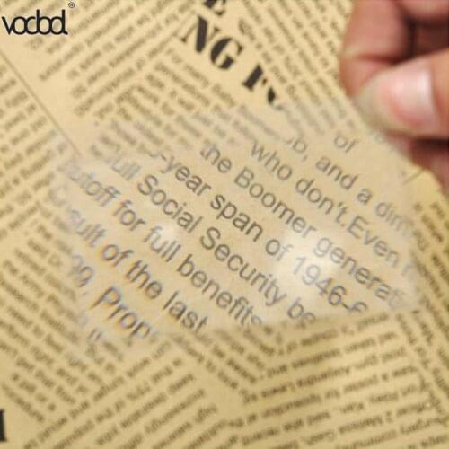 1PCS 3X Credit Card Size Transparent Magnifier Reading Magnifying Glass Lens Pocket Magnifying Glass