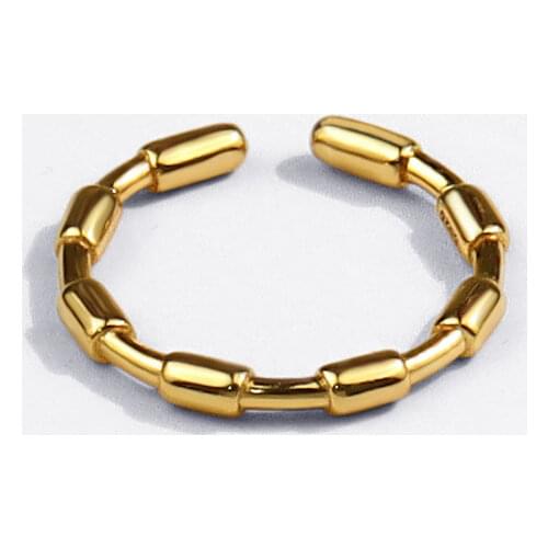 925 Sterling Silver Geometric Circular Opening Ring for Women Men Vintage Jewelry Party Gifts 2021 New