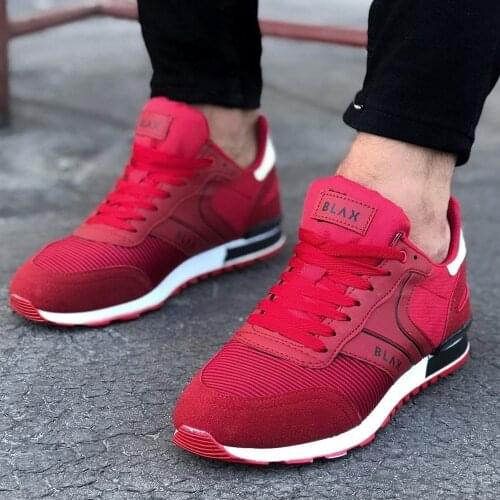 Wagoon WG014 Kırmızı Erkek Spor Ayakkabı Türk Malı Kaliteli Üretim Uygun Fiyatlar Tüm Kıyafetlere Yakışan Tasarım Şık Renkler