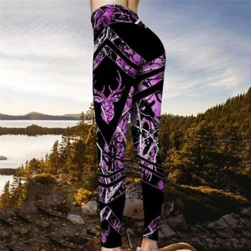 Ladies Leggings Slim High Waist Elasticity Leggings Fitness Printed Breathable Woman Pants Jeggings Push Up Strength
