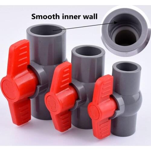 1pc 20~63mm PVC globe valve Garden Irrigation Agricultural Irrigation Water Pipe Connectors Aquarium Tank Fish Tank Adapter