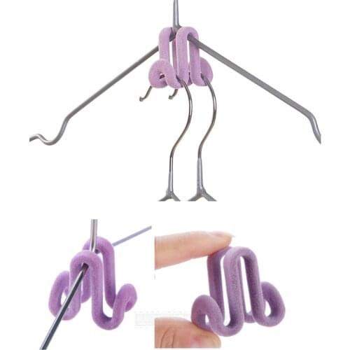 10Pcs Multipurpose Portable S Shape Hanging Hooks Double-sided PlasticClothing Rack shower towel hook Home Storage Organizer