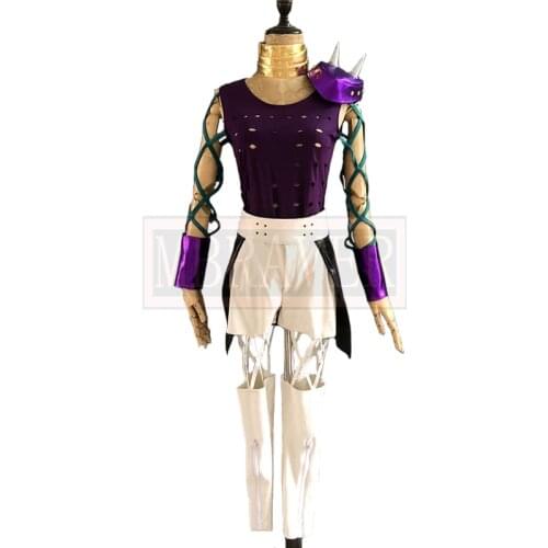 2020 JoJos Bizarre Adventure Narciso Anasui Female Style Sex Reversion Cosplay Costume Halloween Uniform Outfit Customize Any S