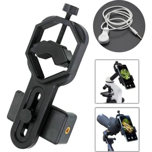 Cellphone Telescope Adapter Mount Universal Phone Scope Mount for Spotting Scope Telescope Microscope Monocular Binocular