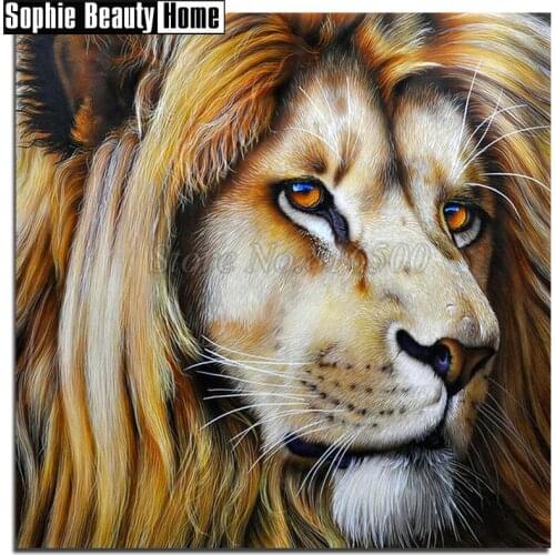 Diamond Embroidery Animal Lion Sale Mosaic Crystal 5D Cross Stitch Full Drill Diamond Painting DIY Sticker Decor Pattern 189192