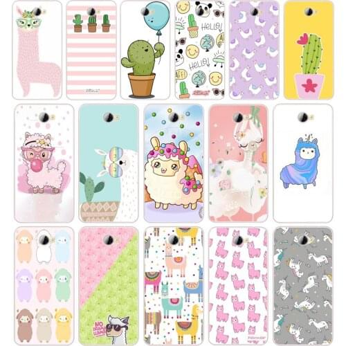 103AA Animals Cartoon Colorful Silicone TPU Cover Phone Case On Case For Huawei Y3 II Y5 II Nova 5T GR3 P40 Lite E Case Soft
