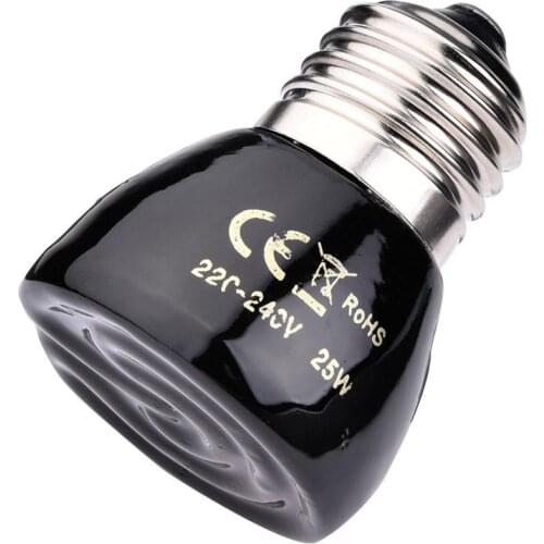 25W/50W/75W/100W E27 Ceramic Pet Heating Lamp Lizard Tortoise Spider Reptiles Box Heater Warmer Heat Bulb Brooder