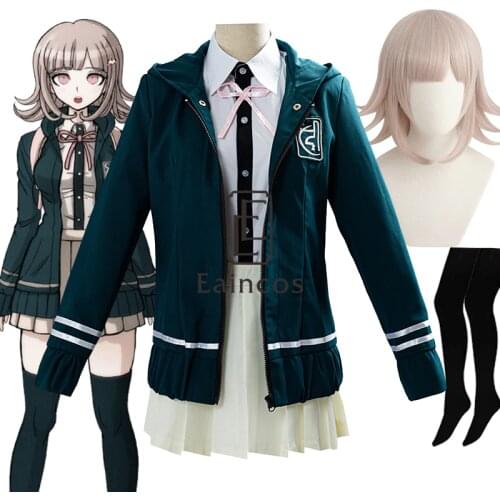 Anime Danganronpa Nanami ChiaKi Cosplay Costume Long-sleeved Jacket Short Skirt Loli Skirt High School Students Uniform
