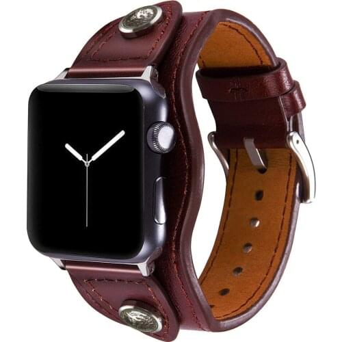 Leather watchband for apple watch correa 42mm 44mm strap for iwatch band 40mm 38mm Series 5 4 3 2 bracelet pulseira leather belt