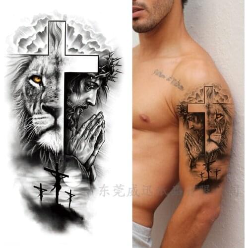 Small Full Arm Tattoo Stickers Flower Letters Animal Tattoo Stickers