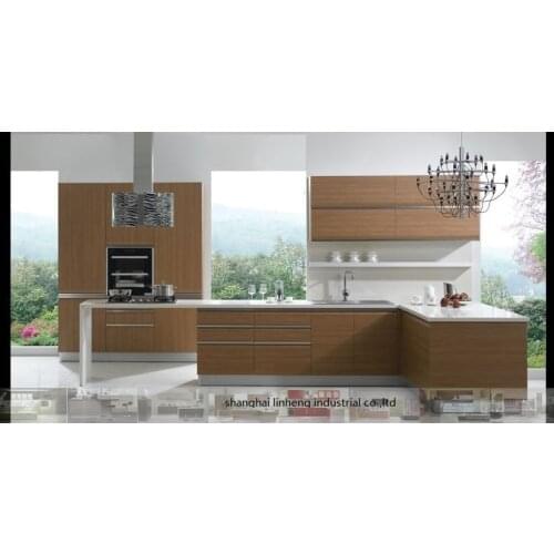 Melamine/mfc kitchen cabinets(LH-ME015)