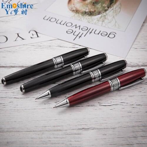 2 Color 0.5mm Refill Metal Ballpoint Pen Roller Ball Pen Ball Pen for Weeding Gifts Custom Logo for Gifts P539