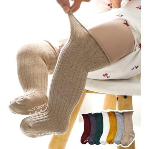 Newborn Baby Girls Socks New Kids Socks Toddlers Girls Knee High Long Soft Cotton Lace Baby Socks Children Socks