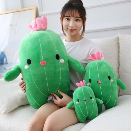 New Arrival 25/40/60CM Cartoon Cactus Plush Toys Kawaii Stuffed Soft Doll for Children Baby Kids Toys Classic Birthday Gifts