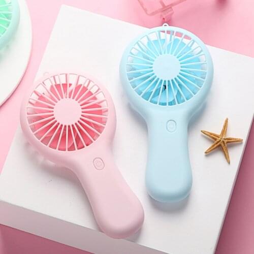 Portable USB Fan Summer Cooling Fans Outdoor Indoor Students Classroom Dormitory Handheld Fan Rechargeable Mini Fan With Base