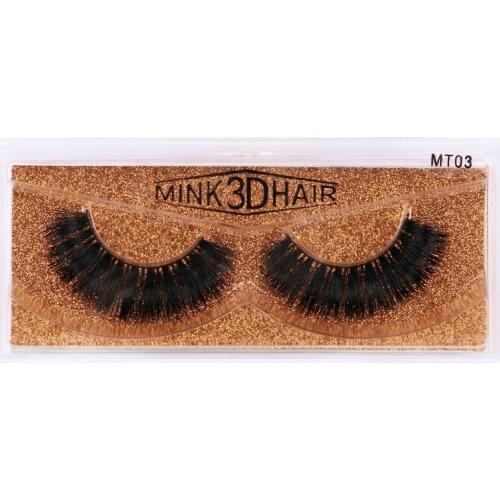 1 Pair New Makeup Eyelash 3D Mink Lashes Fluffy Soft Wispy Volume Natural Long Cross False Eyelashes Eye Lashes Reusable Eyelash