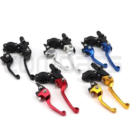 Off-road motorcycle CNC universal adjustable brake clutch lever suitable for ShortAlloy Brake & ClutchHonda Dirt Pit Bike
