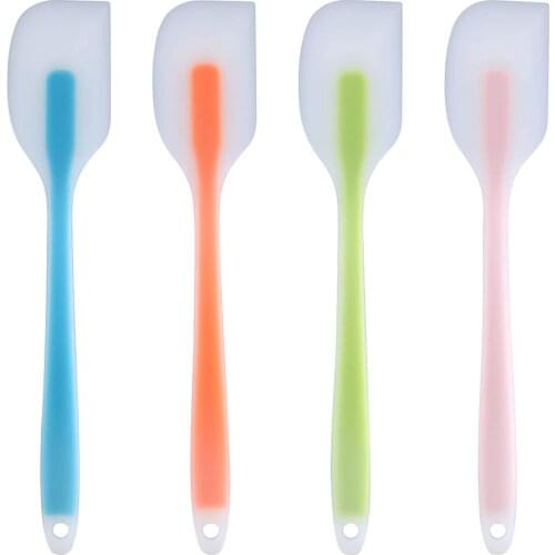 Silicone Spatulas Cream Baking Scraper Butter Spatula Cutter Chocolate Smoother Heat Resistant Kitchen Utensils Cake Pastry Tool