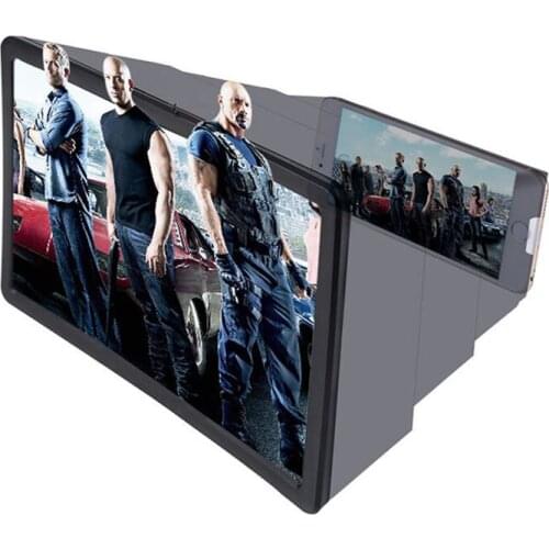 3D Magnifier 8.5 Inch Phone Screen 3D Magnifier Stereo Anti-radiation Eye Protection Folding Desktop Stand Video Magnifier