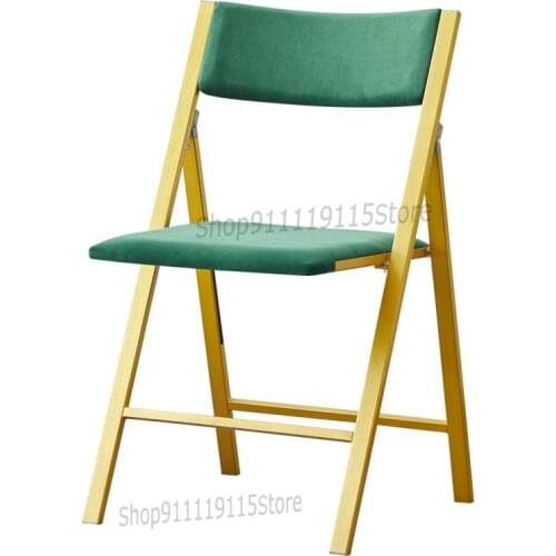 Folding Chair Lazy Person Leisure Home Dining Chair Simple Portable Dormitory Study Back Chair Office Meeting Negotiation Chair