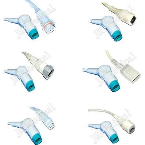 Compatible with 10pin Siemens sirecust 700/630 the Abbott/Utah/Edward/BD/Medix/HP IBP transducer Adapter cable