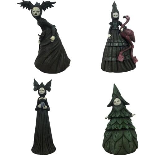 Halloween Nightmare Scary Witch Resin Witch Statue Witch Resin Crafts, Patio Witch Garden Decoration Night Messenger astounding