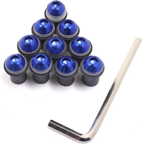 Universal 10pcs Motorcycle M5 5MM Windscreen Windshield Bolts Screw Kit For BMW S1000RR R1200GS F800 K1200 HP2 K1300 F650 G650