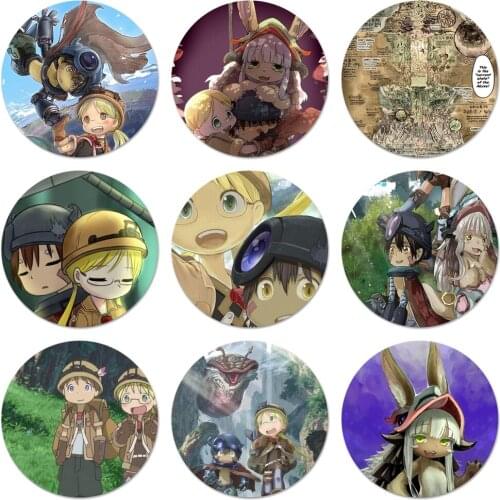 58mm Made in Abyss anime Icons Pins Badge Decoration Brooches Metal Badges For Backpack Decoration