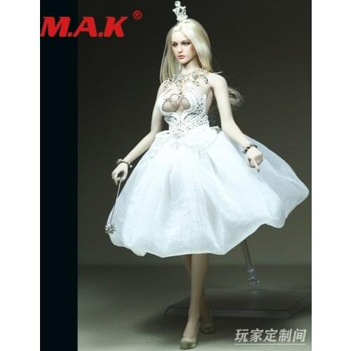 1/6 Womens Doll Edelweiss Dress Female Clothing Accessories Snow Country Princess Queen for 12-inch Women Doll in stock
