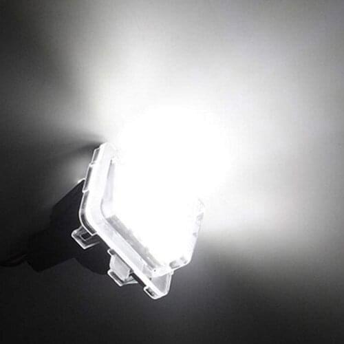 1 Pair LED License Plate Light Led Auto Tail Light lamp White LED Bulbs For Mercedes-Benz GLK X204 350 Car Accessories
