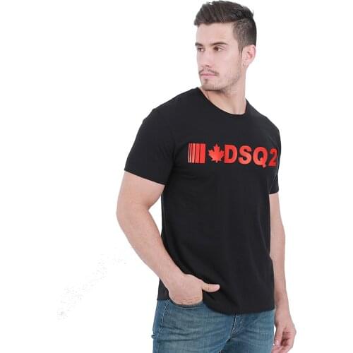 100% Combed Cotton Plain Knitted Fabric High Quality Comfortable Breathable Sweat -wicking Black White Summer T-shirt