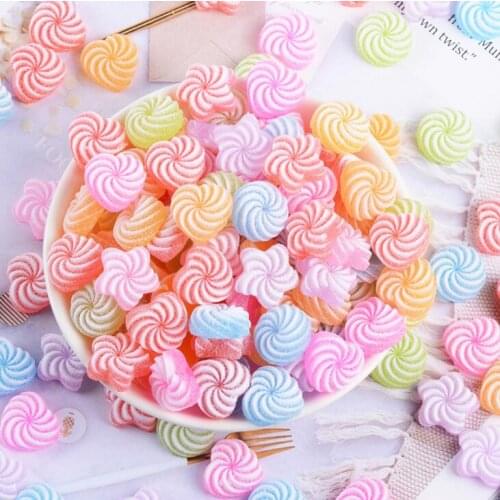 100pcs/lot Cartoon pentagram Flatback Heart-shaped Resin Cabochon Charms DIY Phone Decoration Crafts Embellishments Scrapbook