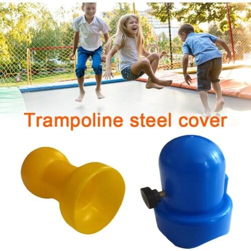 8/10pcs Trampoline Enclosure Pole Cap with Screw Thumb Pipe Top Cover for Children Trampoline Jumping Bed Pole Cap ASD88