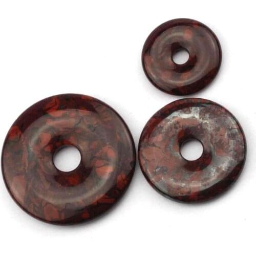 Donut shape red jaspers stone beads natural GEM stone beads DIY loose beads for jewelry making 1 piece wholesale