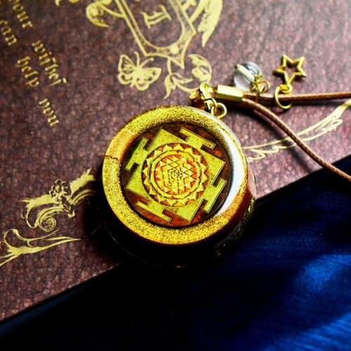 Elite Original Orgon Pendant Wealth Mandala Energy Crystal Pendant Reiki Symbol Chakra Necklace Jewelry Making For Women