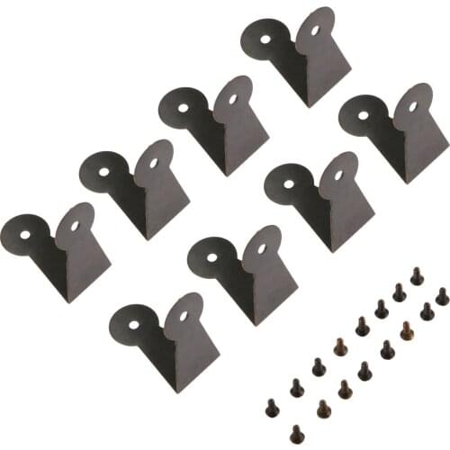 8Pc Furniture Decorative Corner Antique Jewelry Gift Wood Box Feet Leg Corner Protector Retro Case Edge Protection Cover 29*20mm