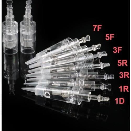 Permanent Makeup Cartridge Needle 1D 1RL 3RL 5RL 3F 5F Disposable Tattoo Sterilized Medical Eyebrow PMU Pen Shading Eyeliner Lip