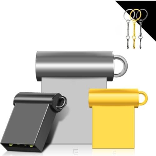 3 color mini tiny 16GB pendrive metal USB flash drive 16GB 32GB 64GB 128GB Pen Drive USB2.0 tiny memory stick U Disk cle usb