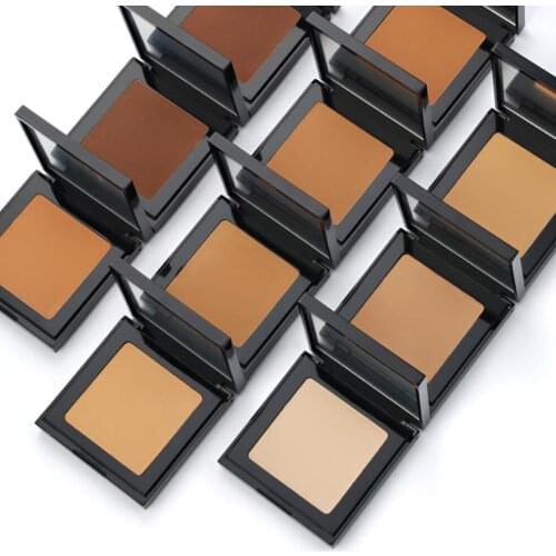 30pcs/Lot Private Label Full Coverage Concealer Foundation Face Oil-control Contour Bronzer Compact Powder Cosmetics Wholesale